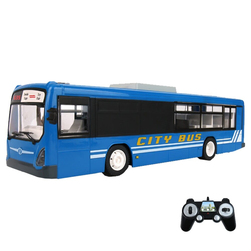 SAMOCHOD-ZDALNIE-STEROWANY® Autobus miejski zdalnie sterowany Niebieski