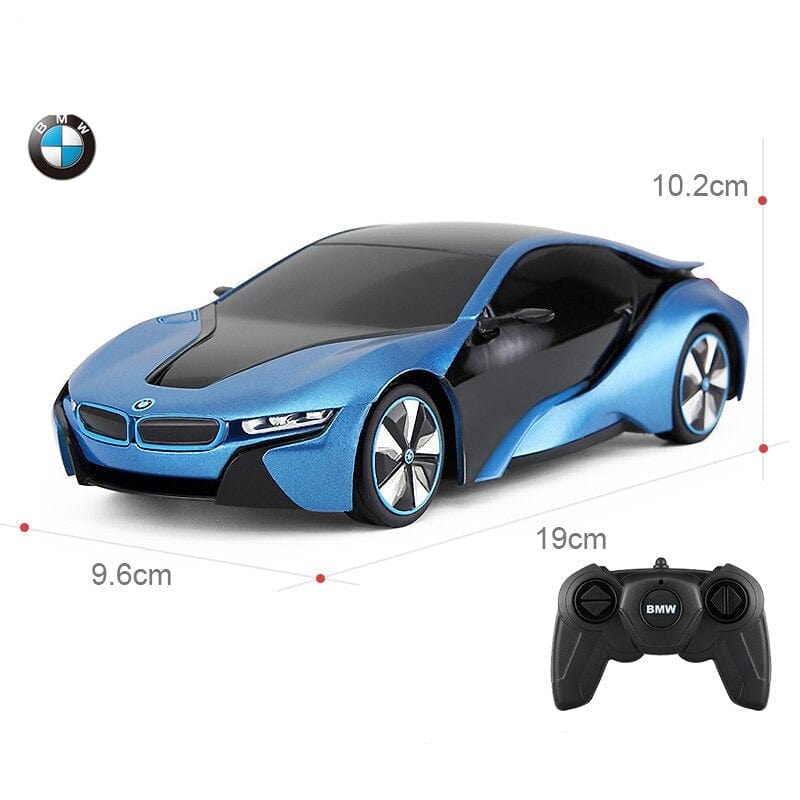SAMOCHOD-ZDALNIE-STEROWANY® BMW i8 Samochód zdalnie sterowany na płaską podłogę Niebieski