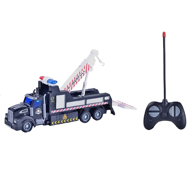 SAMOCHOD-ZDALNIE-STEROWANY® Duża ciężarówka Policyjna | Zabawka na dwór zdalnie sterowana Cholownicza