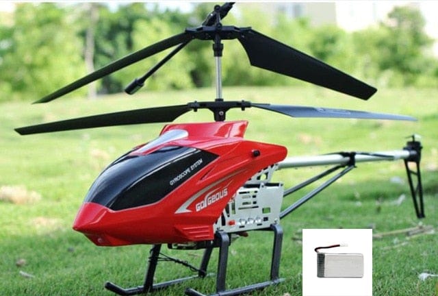 SAMOCHOD-ZDALNIE-STEROWANY® Duży helikopter zdalnie sterowany Czerwony A - 1 bateria