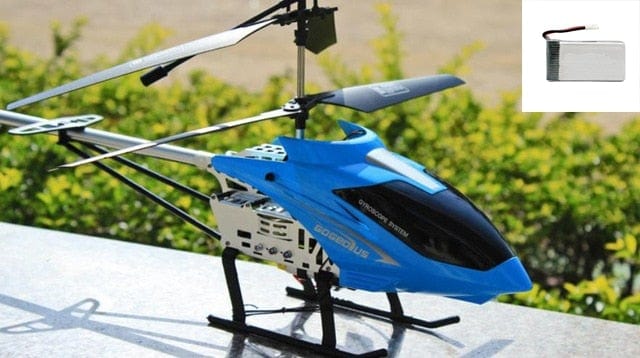 SAMOCHOD-ZDALNIE-STEROWANY® Duży helikopter zdalnie sterowany Niebieski - 1 bateria
