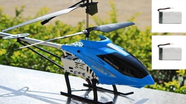 SAMOCHOD-ZDALNIE-STEROWANY® Duży helikopter zdalnie sterowany Niebieski - 2 baterie
