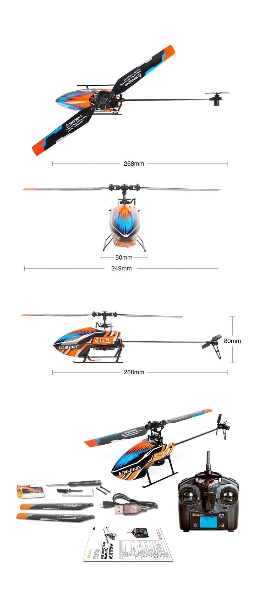 SAMOCHOD-ZDALNIE-STEROWANY® Helikopter zdalnie sterowany RC 1