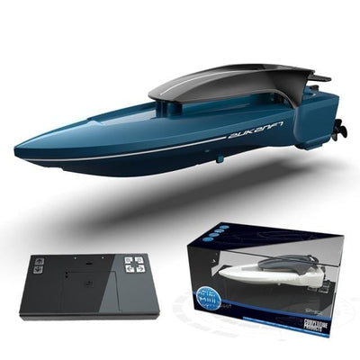 SAMOCHOD-ZDALNIE-STEROWANY® Mała łódź zdalnie sterowana | Zabawka Niebieski