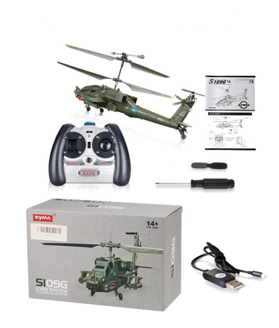 SAMOCHOD-ZDALNIE-STEROWANY® Mini Helikopter zdalnie sterowany Wojskowy