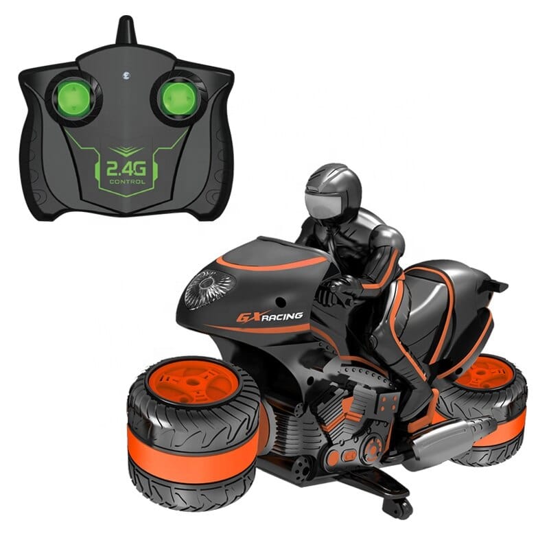 SAMOCHOD-ZDALNIE-STEROWANY® Motocykl zdalnie sterowany 360 Pomarańczowy