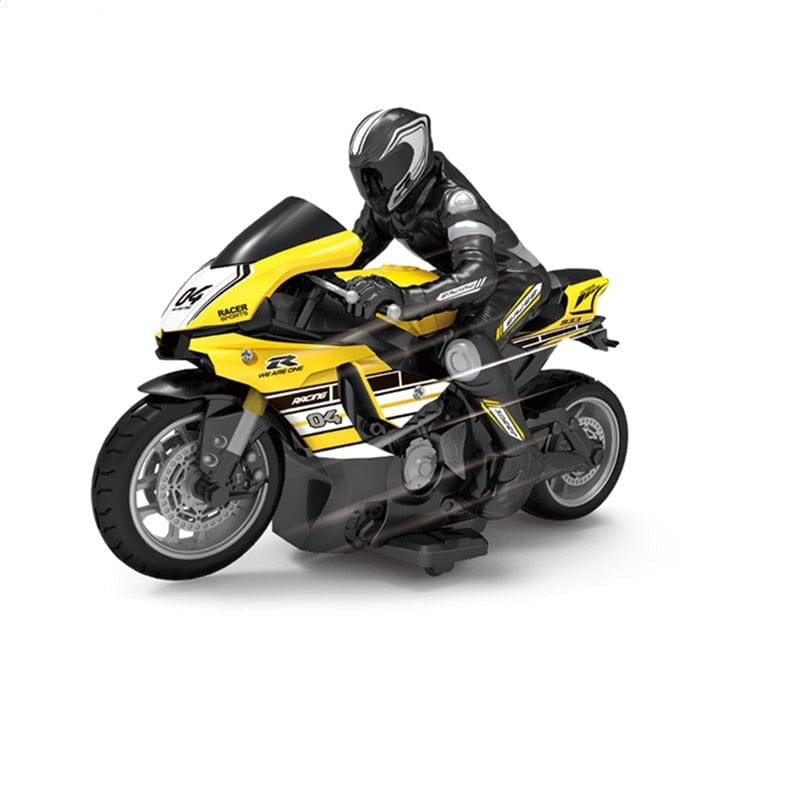 SAMOCHOD-ZDALNIE-STEROWANY® Motocykl zdalnie sterowany Żółty - Czarny