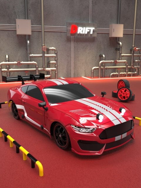 SAMOCHOD-ZDALNIE-STEROWANY® Samochód zdalnie sterowany 40 Km/h Mustang Czerwony