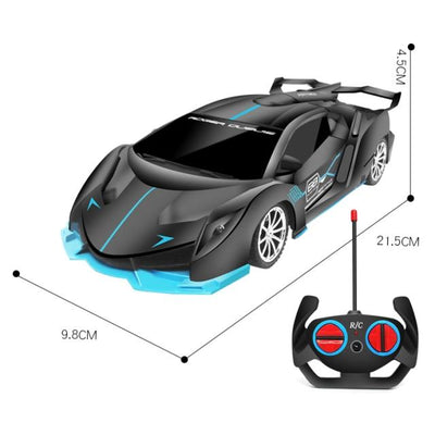 SAMOCHOD-ZDALNIE-STEROWANY® Samochód zdalnie sterowany dla 4-letnich chłopców Szary Lamborghini