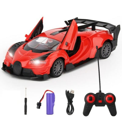 SAMOCHOD-ZDALNIE-STEROWANY® Samochód zdalnie sterowany dla dzieci Czerwony / Bugatti