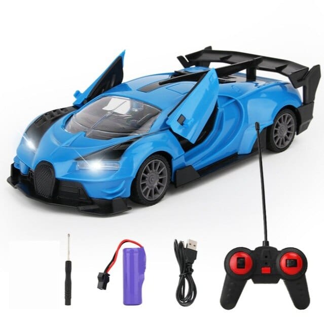 SAMOCHOD-ZDALNIE-STEROWANY® Samochód zdalnie sterowany dla dzieci Niebieski / Bugatti