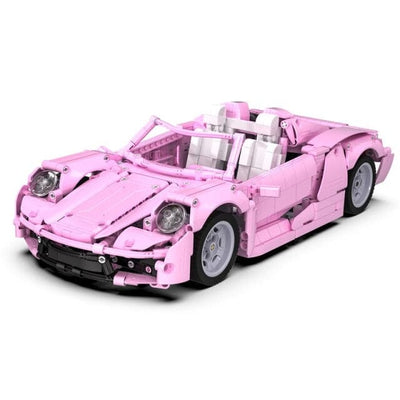 SAMOCHOD-ZDALNIE-STEROWANY® Samochód zdalnie sterowany dla dziewczyn | Zabawka do budowania Różowy