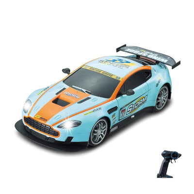 SAMOCHOD-ZDALNIE-STEROWANY® Samochód zdalnie sterowany markowy Aston Martin Niebieski