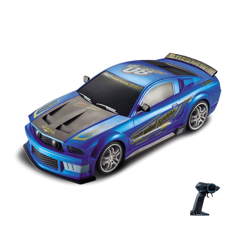SAMOCHOD-ZDALNIE-STEROWANY® Samochód zdalnie sterowany markowy Mustang Niebieski