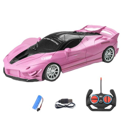 SAMOCHOD-ZDALNIE-STEROWANY® Samochód zdalnie sterowany różowy dla dziewczyn