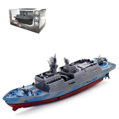 SAMOCHOD-ZDALNIE-STEROWANY® Statek zdalnie sterowany zabawka Fregata Szara