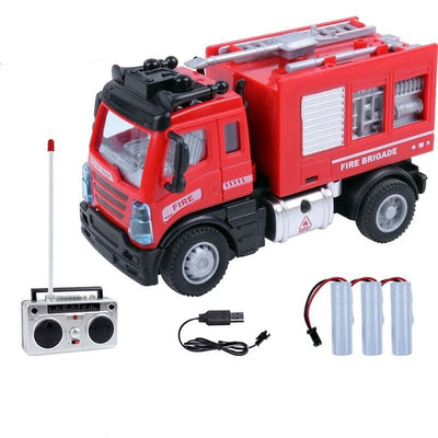 SAMOCHOD-ZDALNIE-STEROWANY® Wóz strażacki zdalnie sterowany Drabina / 3 baterie