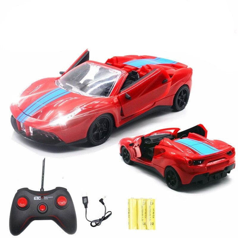 SAMOCHOD-ZDALNIE-STEROWANY® Zabawka elektryczna samochód zdalnie sterowany Ferrari Czerwony
