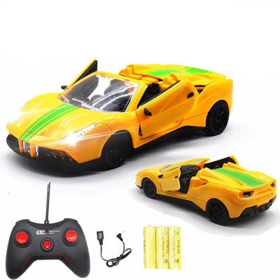 SAMOCHOD-ZDALNIE-STEROWANY® Zabawka elektryczna samochód zdalnie sterowany Ferrari Żółty