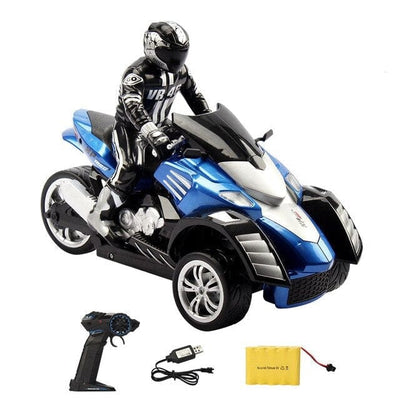 SAMOCHOD-ZDALNIE-STEROWANY® Zdalnie sterowany motocykl 25 km/h Niebieski