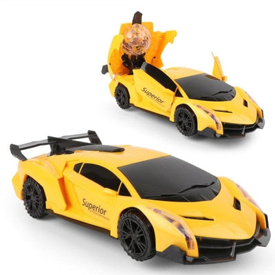 SAMOCHOD-ZDALNIE-STEROWANY® Zdalnie sterowany samochód policyjny zabawka Sportowy Żółty