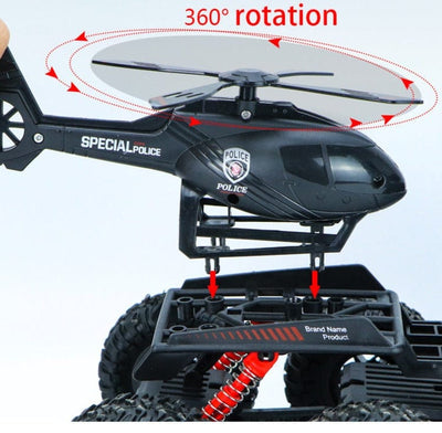 SAMOCHOD-ZDALNIE-STEROWANY® Zdalnie sterowany samochód z wbudowanym helikopterem
